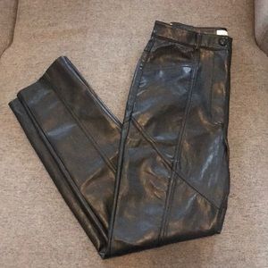 Wilfred black rebel leather pants size 8